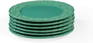 Pratos rasos Bouquet Garni, Coleção Ervas, 6 unidades, Verde Fresco, Acervo Panelinha, Marrakech

