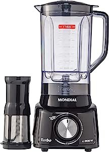 Liquidificador Mondial, Turbo L-900W, 127V, Preto, 2,7L - L-99-FB
