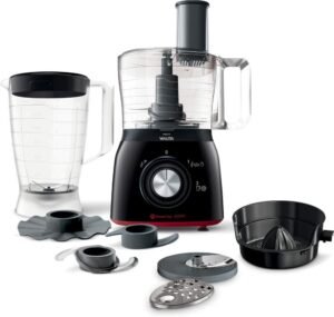 Multiprocessador 7 em 1, Preto/Vermelho, 220v, Philips Walita