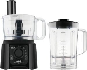 Multiprocessador Multichef 600w, Arno Arno Processador De Alimentos Multichef 4 Em 1 Preto 110v