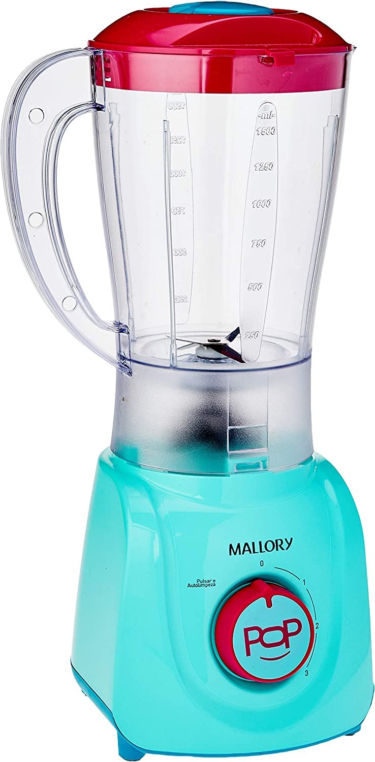 Mallory Tornado Pop Liquidificador, Azul, 2.1 L