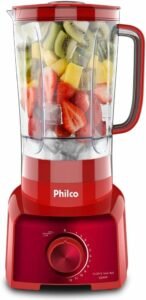 Liquidificador, PLQ912V Inox, 3L, Vermelho, 220V, Philco