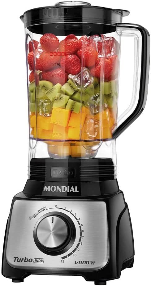 Liquidificador Turbo Inox L-1100-BI, Mondial