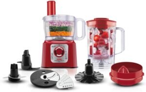 Processador De Alimentos Multichef 7 Em 1 Arno Vermelho 110v