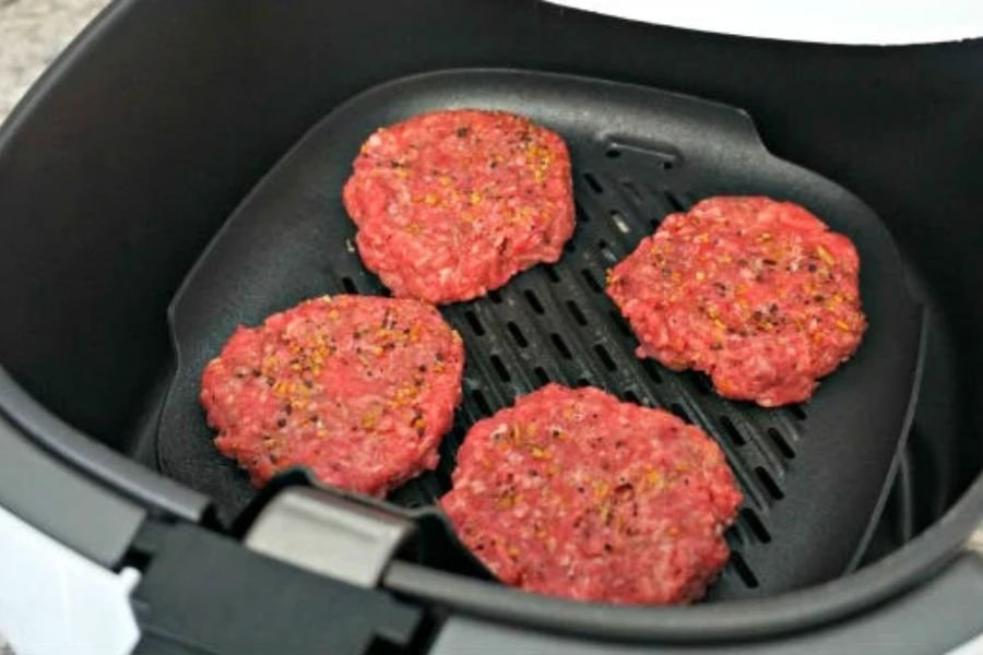 hamburguer na air fryer