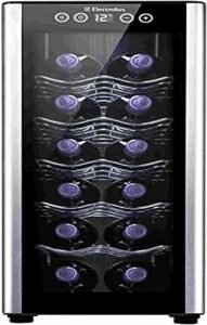 Adega Electrolux 1 Porta Preta Acabamento em Alumínio (ACB12)