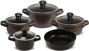 Conjunto Panelas de Cerâmica Duo Smart 5 peças Preto - Ceraflame