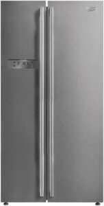 Refrigerador 2 Portas Frost Free Side By Side, Inox, Midea
