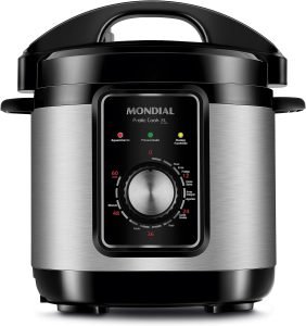 Panela de Pressão Elétrica Mondial, Pratic Cook 3L, 220V, Preto, 700W - PE-47-3L-I 