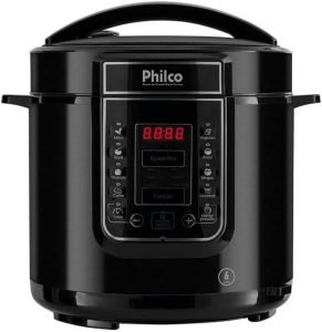 Panela de pressão, Digital inox Ppp01p, 6L, Preto, 110v, Philco 