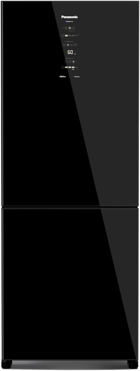 Geladeira Panasonic BB65 Black Glass Inverse Frost Free