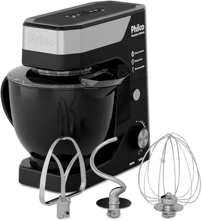 Batedeira Planetaria Philco Preta 800W