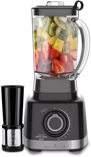 Britânia Blq1300p - Liquidificador Turbo, 1400W, 3L, Chumbo, 220v, Pre