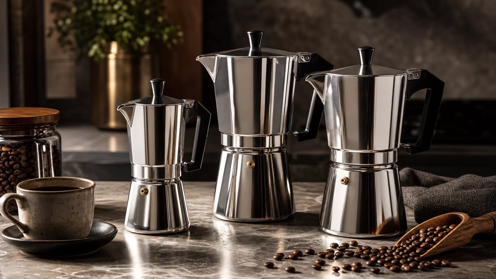 cafeteira italiana em inox