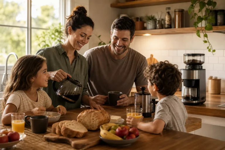 Moedor de Café Hamilton Beach e Bom Café Manha Familia Jpg